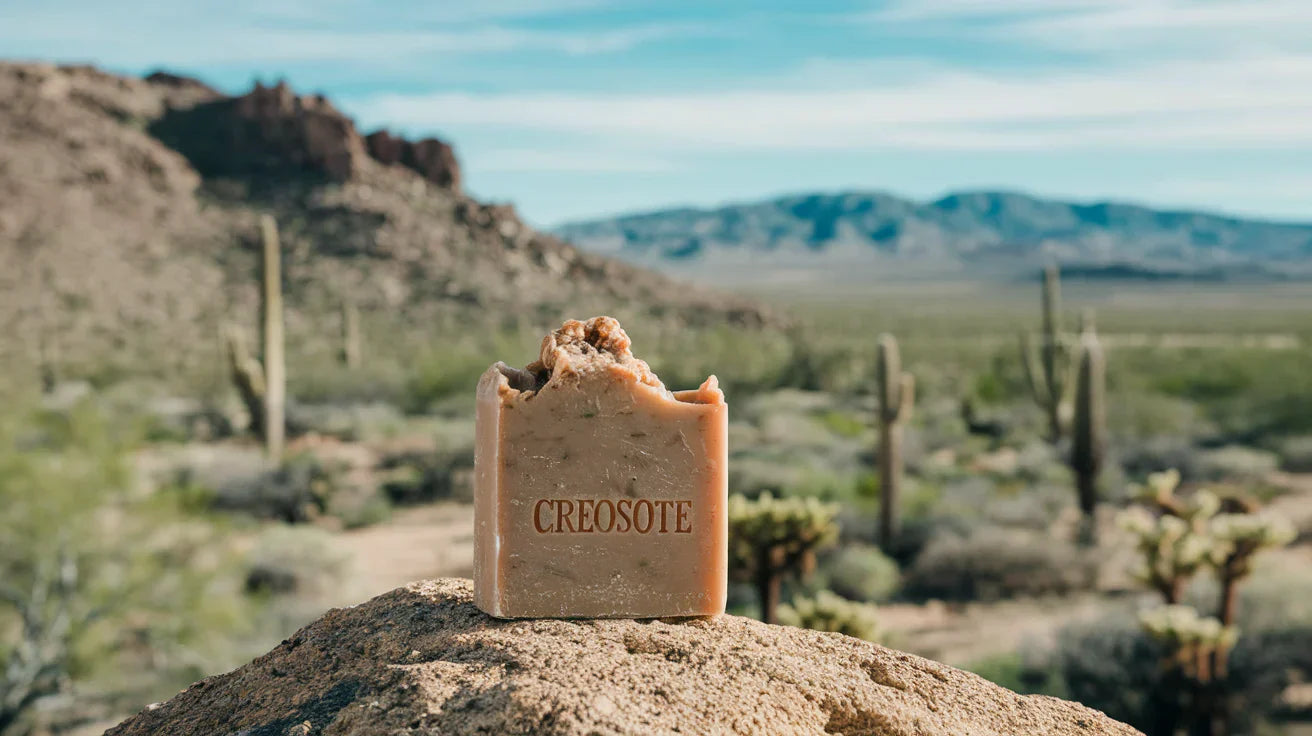 Minimal Living: How We Make Our Own Creamy Creosote Soap in the Mojave Desert