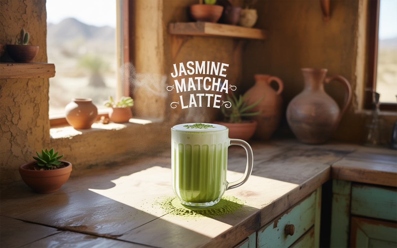 How to Make a Jasmine Matcha Latte|tiny lover clothing
