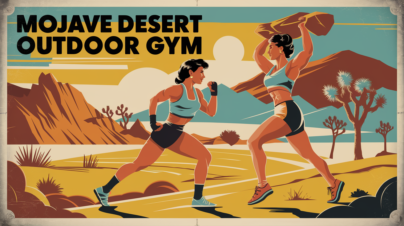 The Best Gym? The Mojave Desert! Workout with Moving Rocks & Mountain Hikes