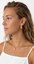 Gold Chunky Teardrop Earrings | Minimalist Waterdrop Statement | TinyLoverClothing