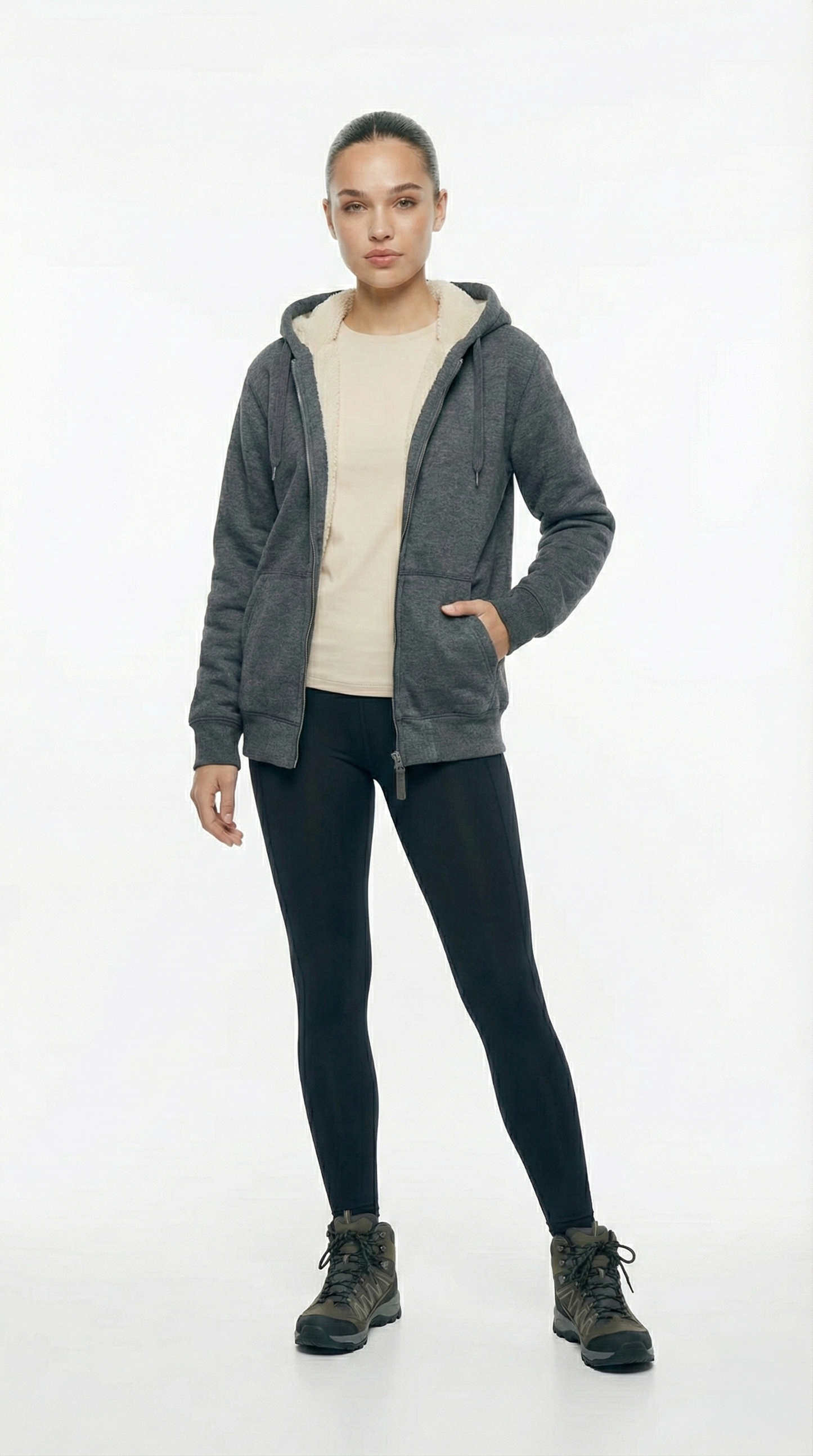 The All-Terrain Thermal Zip-Up Hoodie | Heather Grey