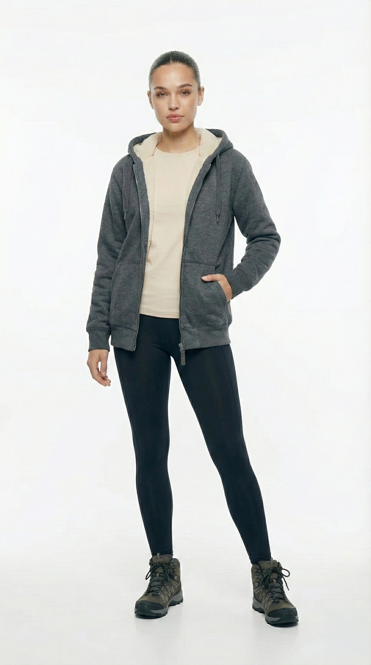 The All-Terrain Thermal Zip-Up Hoodie | Heather Grey