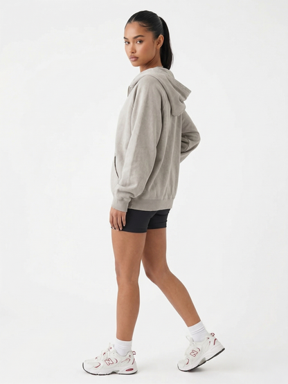 The Essential Everyday Zip-Up Hoodie | Stone Grey