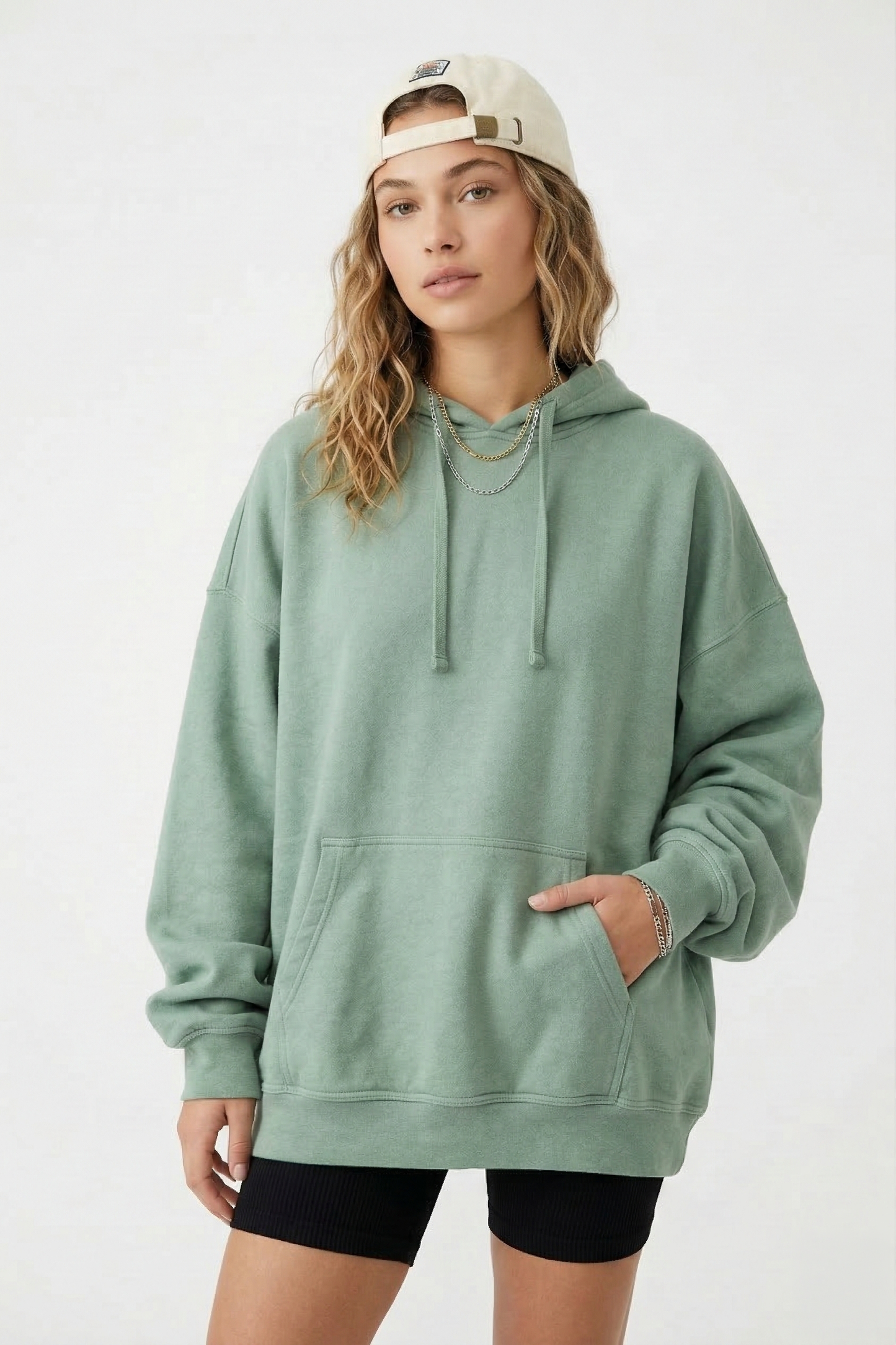 Premium Sage Oversized Unisex Hoodie | Ultra-Soft Cotton Blend