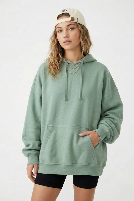 Premium Sage Oversized Unisex Hoodie | Ultra-Soft Cotton Blend
