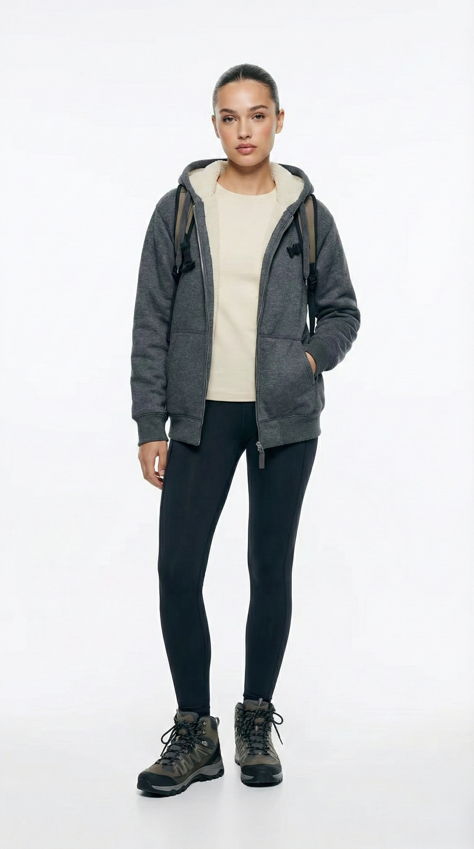 The All-Terrain Thermal Zip-Up Hoodie | Heather Grey