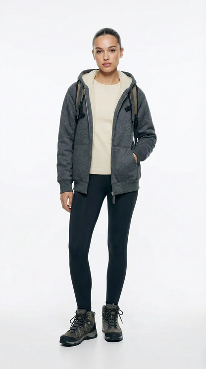 The All-Terrain Thermal Zip-Up Hoodie | Heather Grey