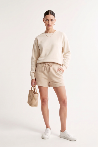 The Everyday Crewneck Pullover | Coconut