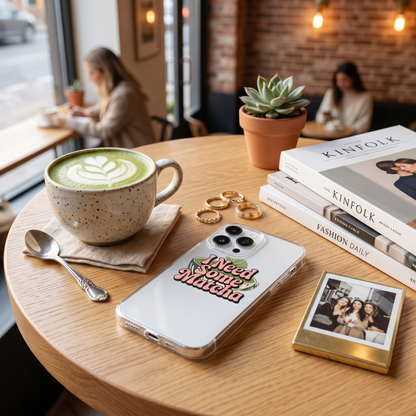 I Need Some Matcha | Clear Aesthetic iPhone® Case