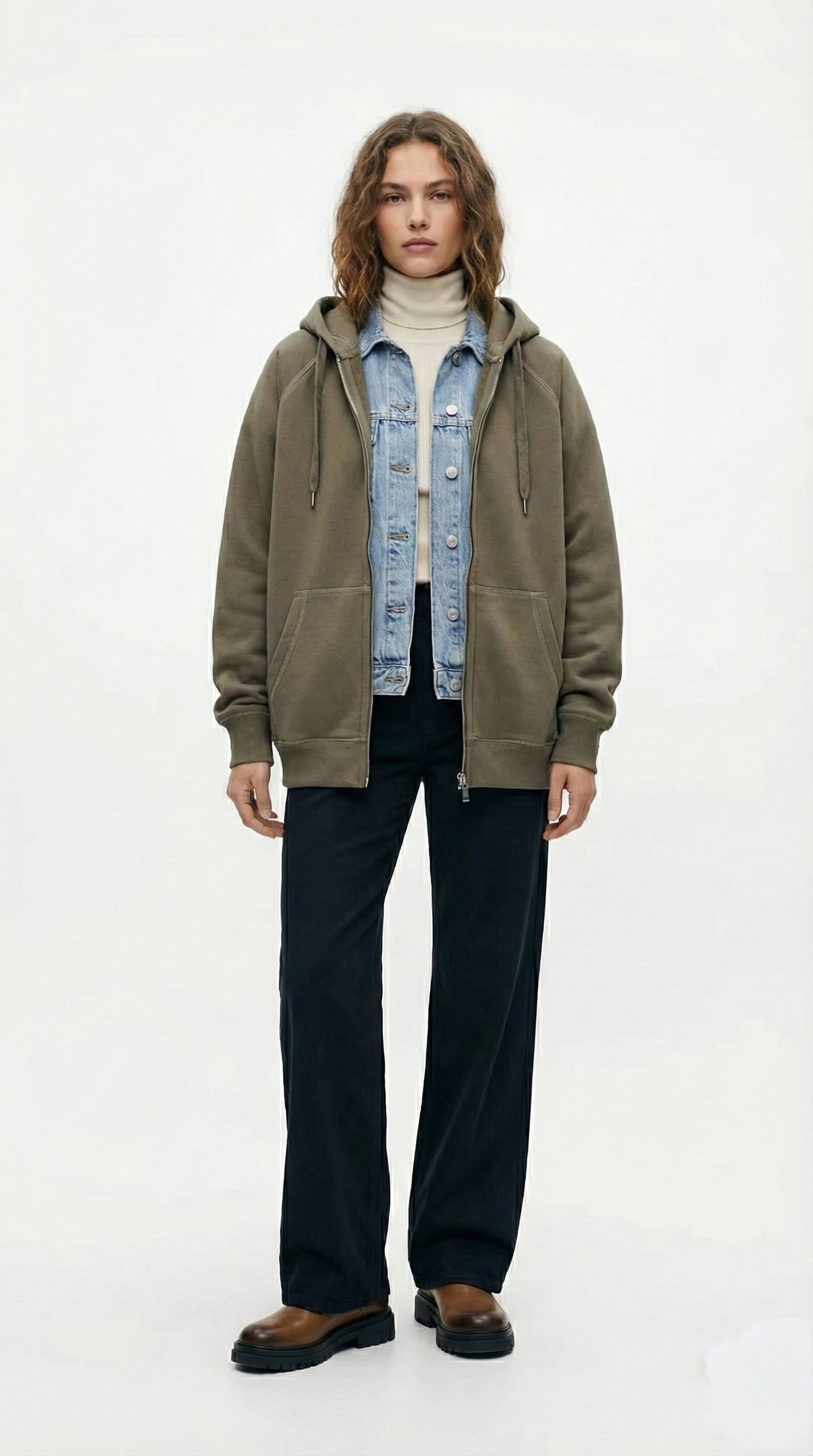 Unisex Vintage Wash Raglan Zip-Up Hoodie | Heavyweight 80/20 Blend