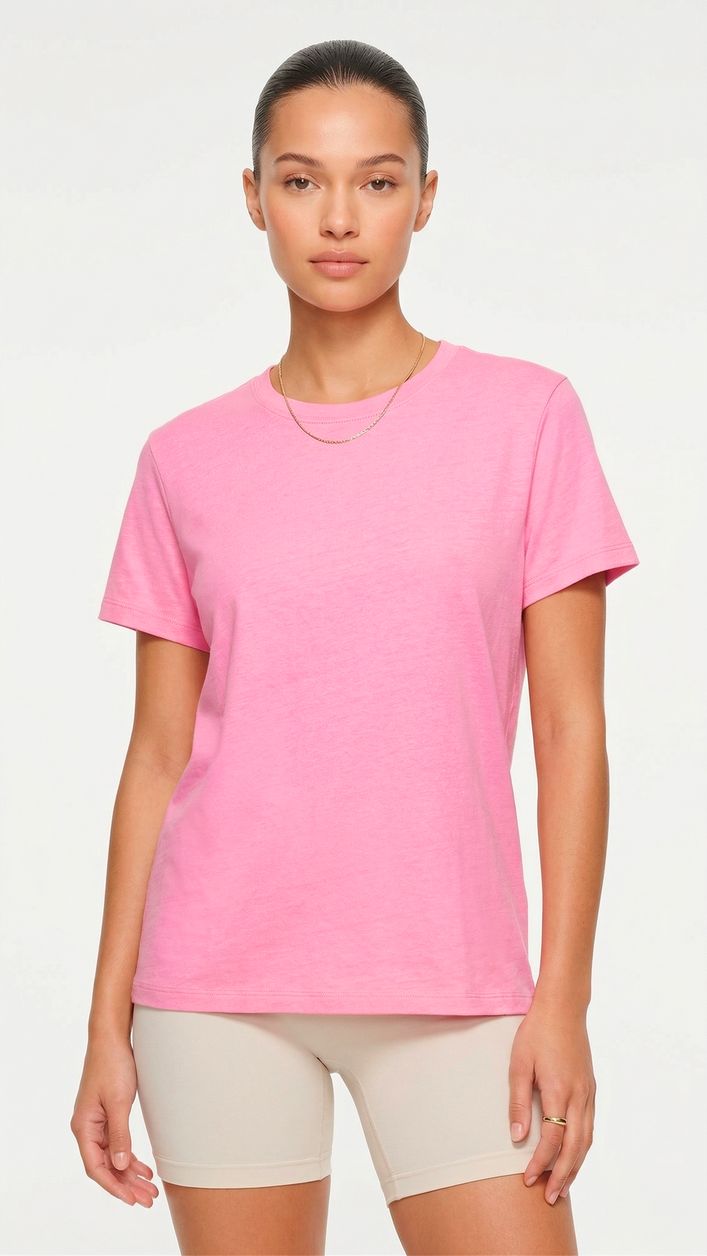 The Everyday Side-Slit Petal Color Tee | 100% Soft-Touch Cotton