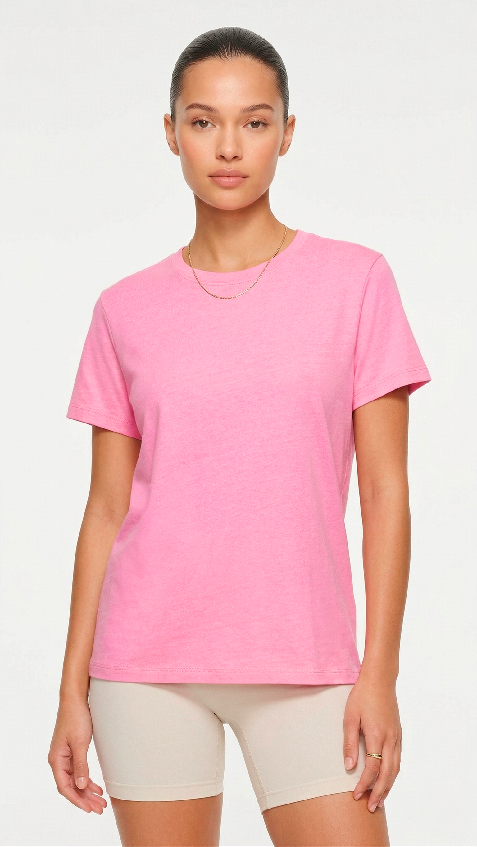 The Everyday Side-Slit Petal Color Tee | 100% Soft-Touch Cotton