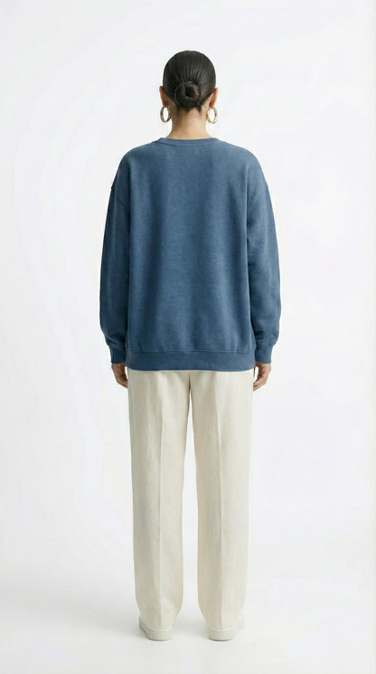 Unisex Essential Cotton-Blend Crewneck Sweatshirt