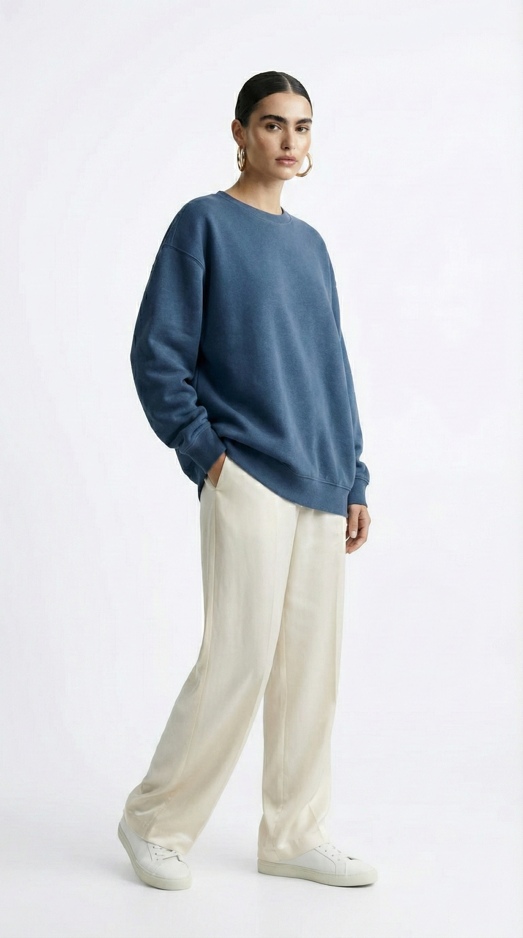 Unisex Essential Cotton-Blend Crewneck Sweatshirt