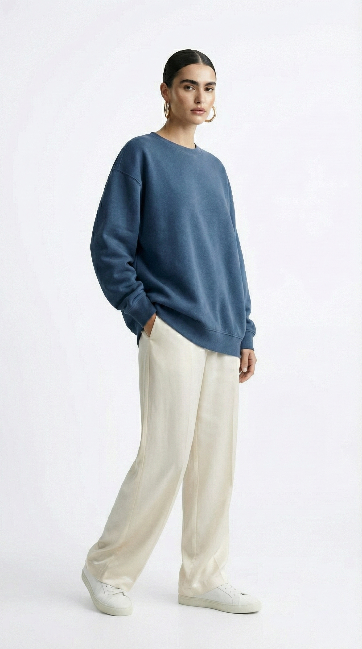 Unisex Essential Cotton-Blend Crewneck Sweatshirt