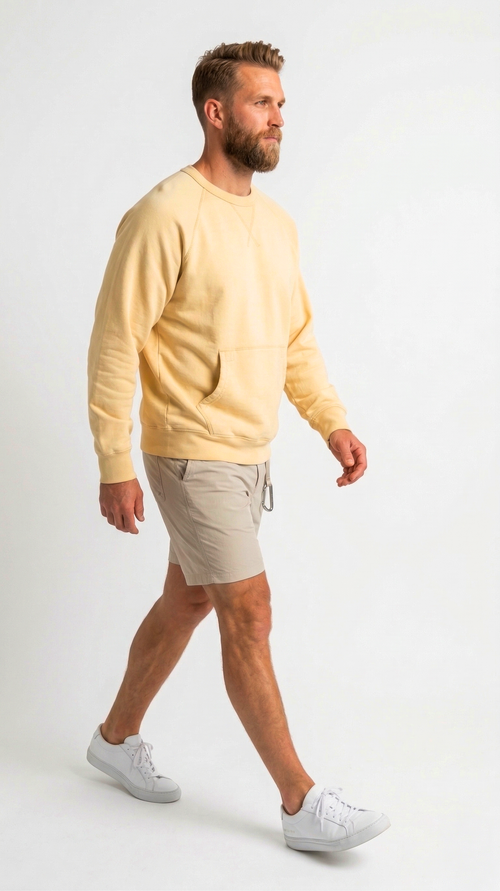 Butter Yellow Oversized Raglan Pullover – Summer Sport Chic Sweatshirt