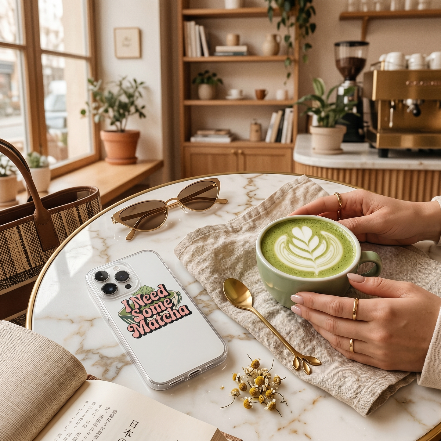 I Need Some Matcha | Clear Aesthetic iPhone® Case