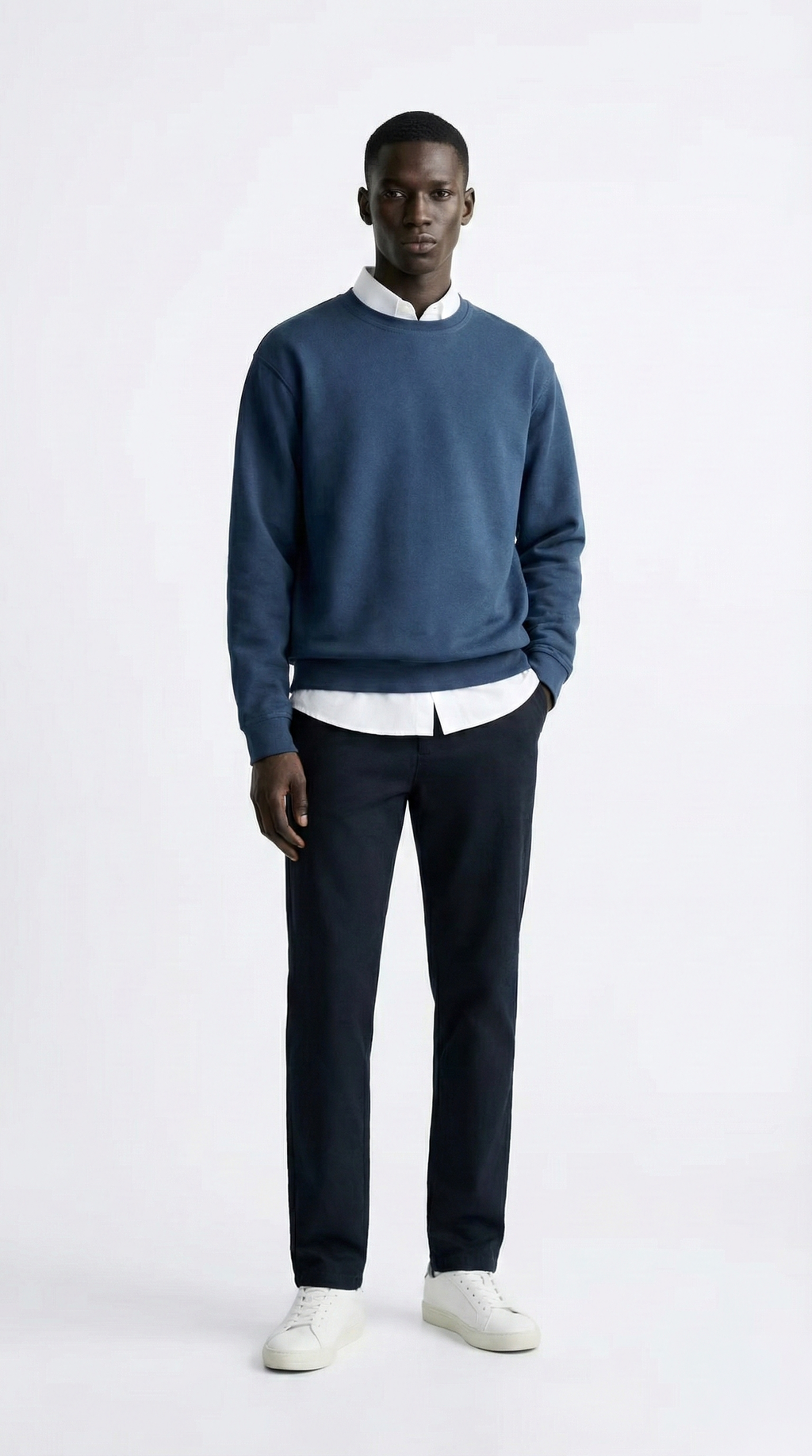 Unisex Essential Cotton-Blend Crewneck Sweatshirt