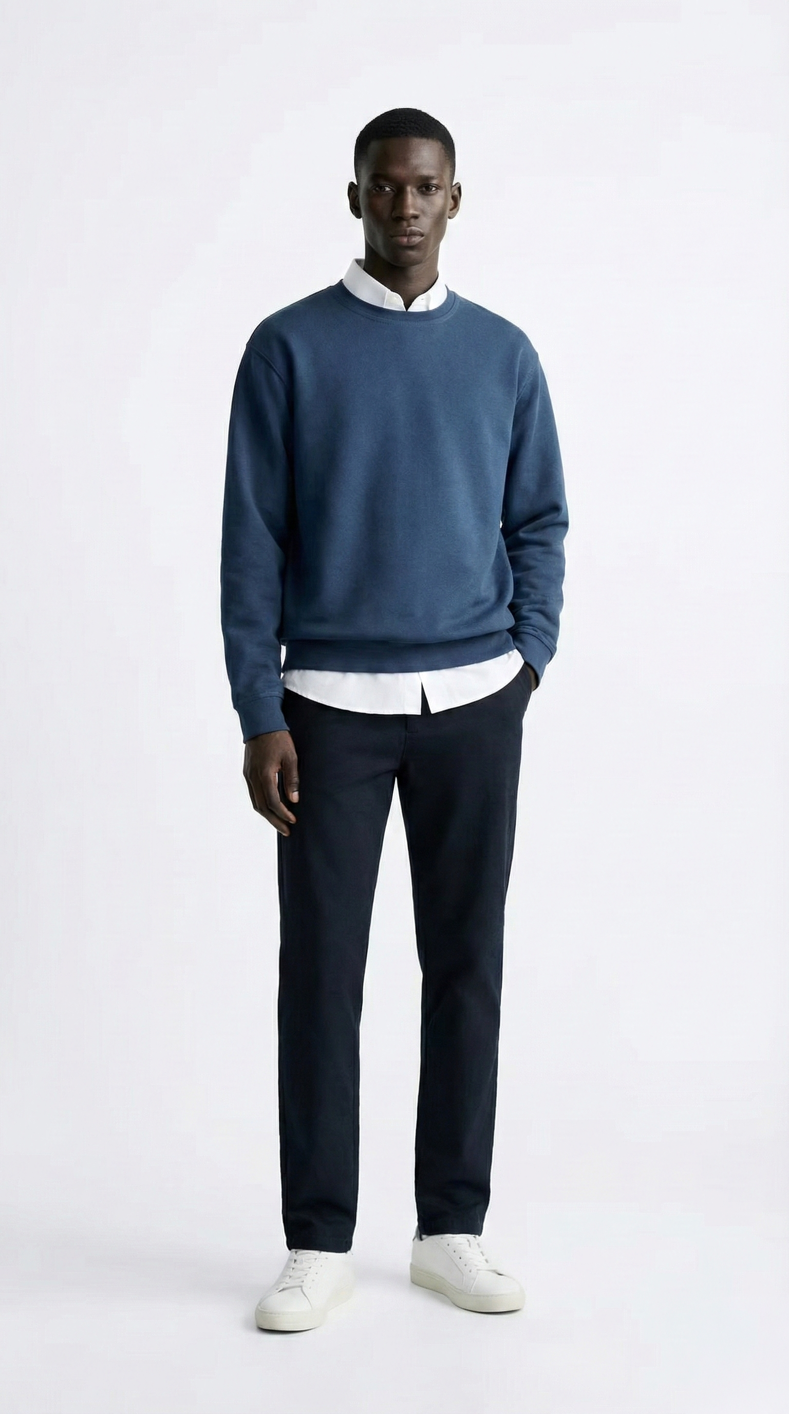 Unisex Essential Cotton-Blend Crewneck Sweatshirt