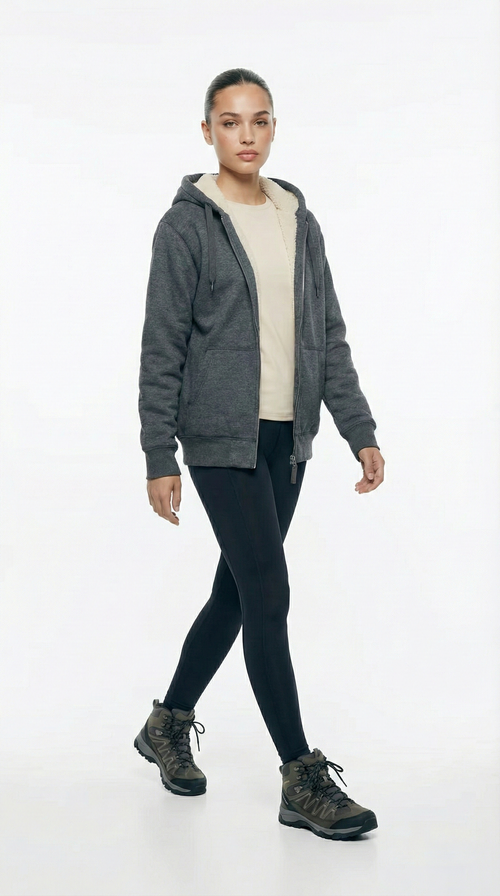 The All-Terrain Thermal Zip-Up Hoodie | Heather Grey