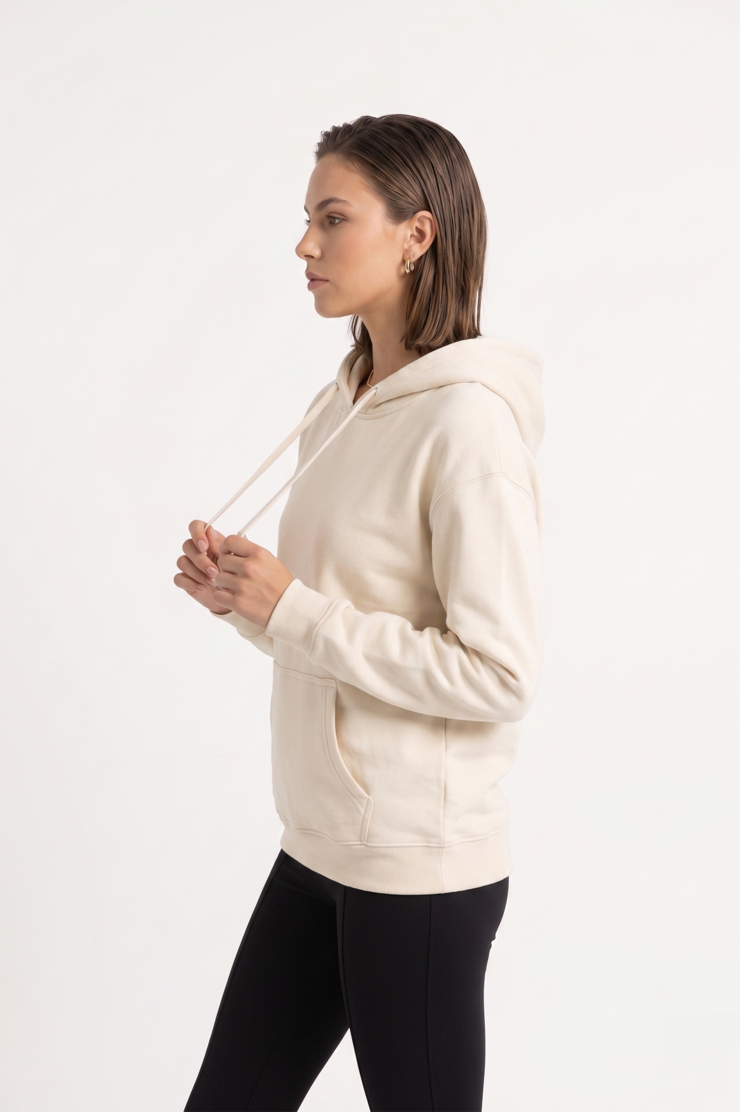 The Essential Off-Duty Pullover Hoodie - Coconut Cream
