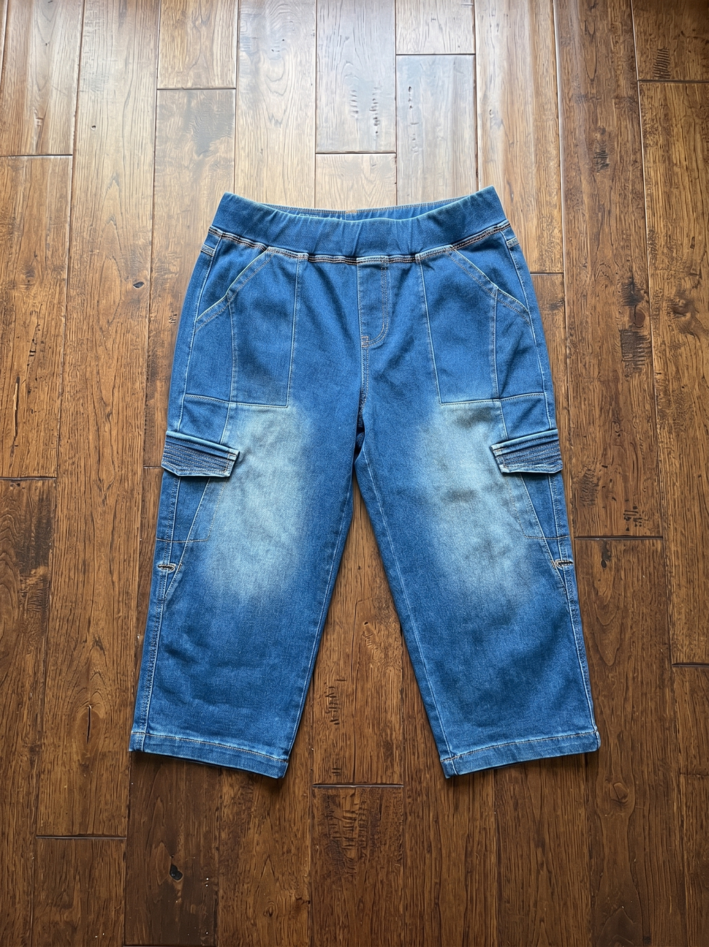 Urban Breeze Indigo Cargo Capris | Street Chic Summer Utility