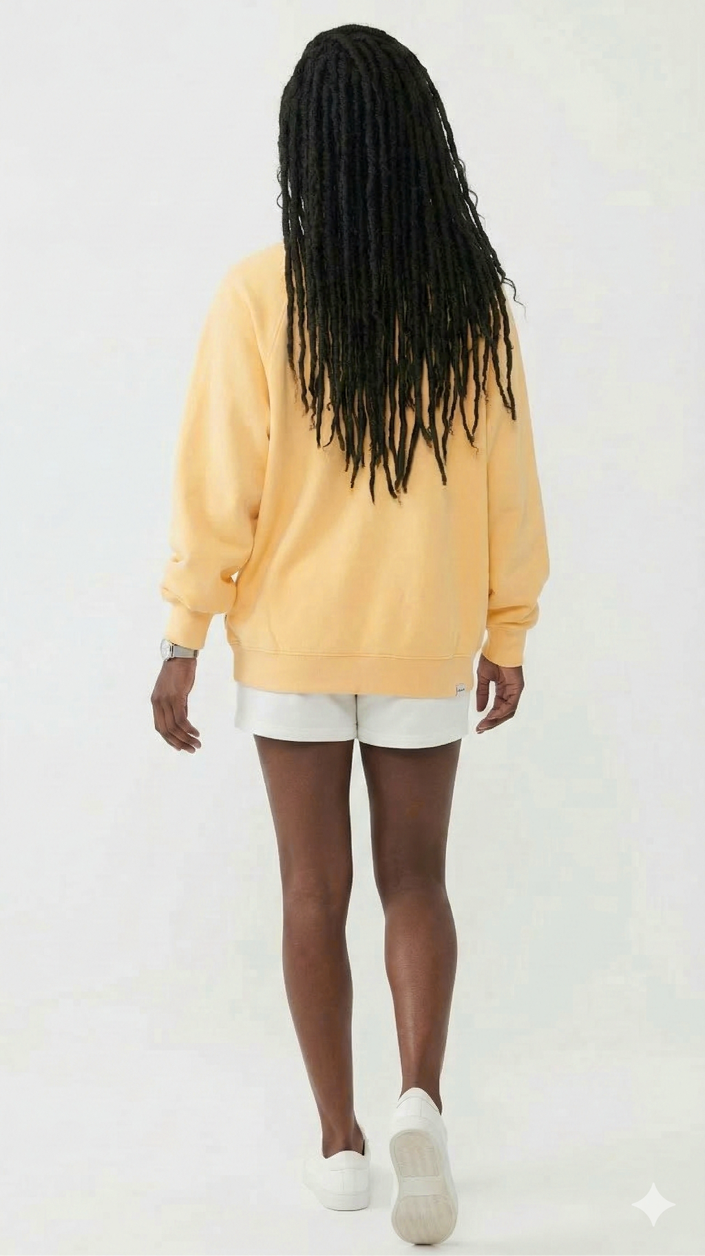 Butter Yellow Oversized Raglan Sweatshirt
