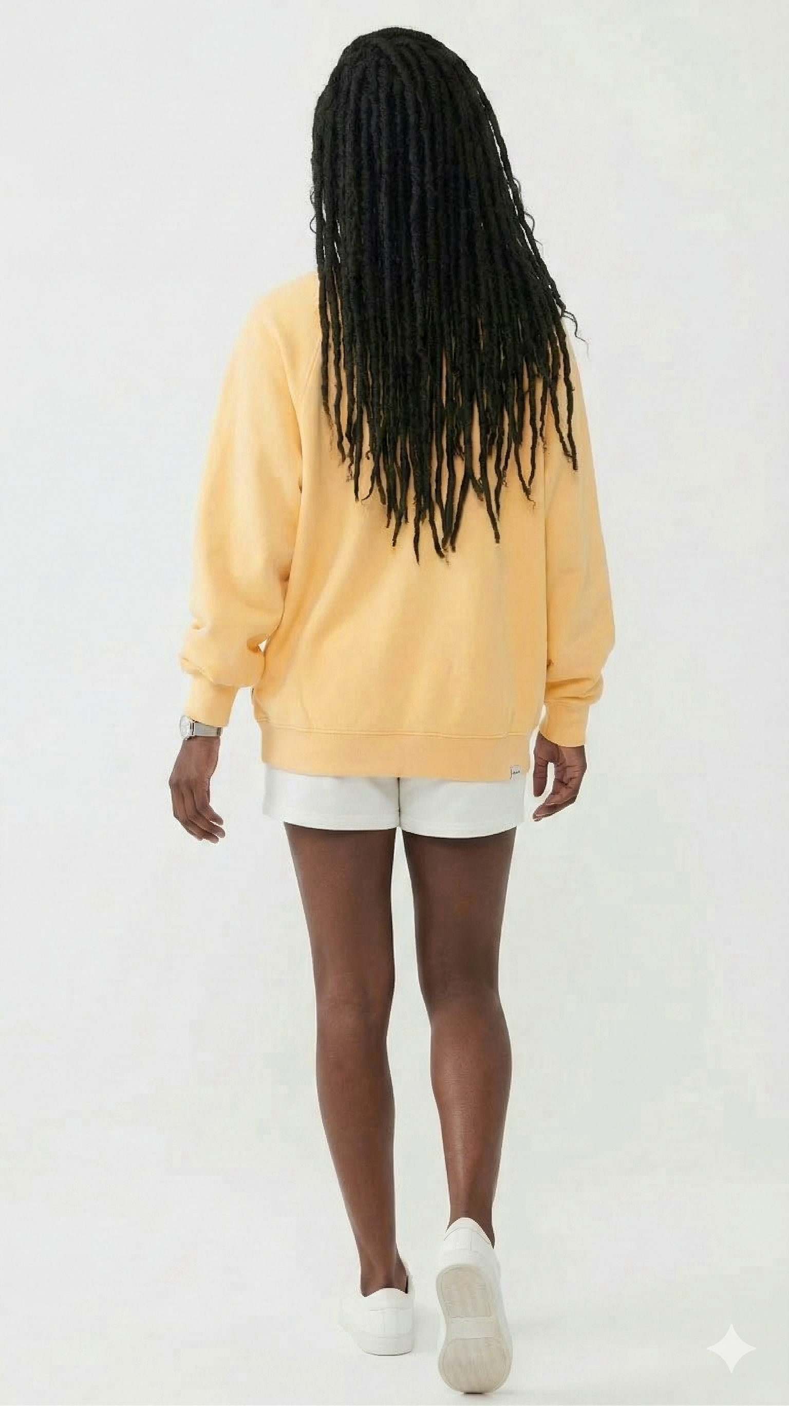 Butter Yellow Oversized Raglan Sweatshirt