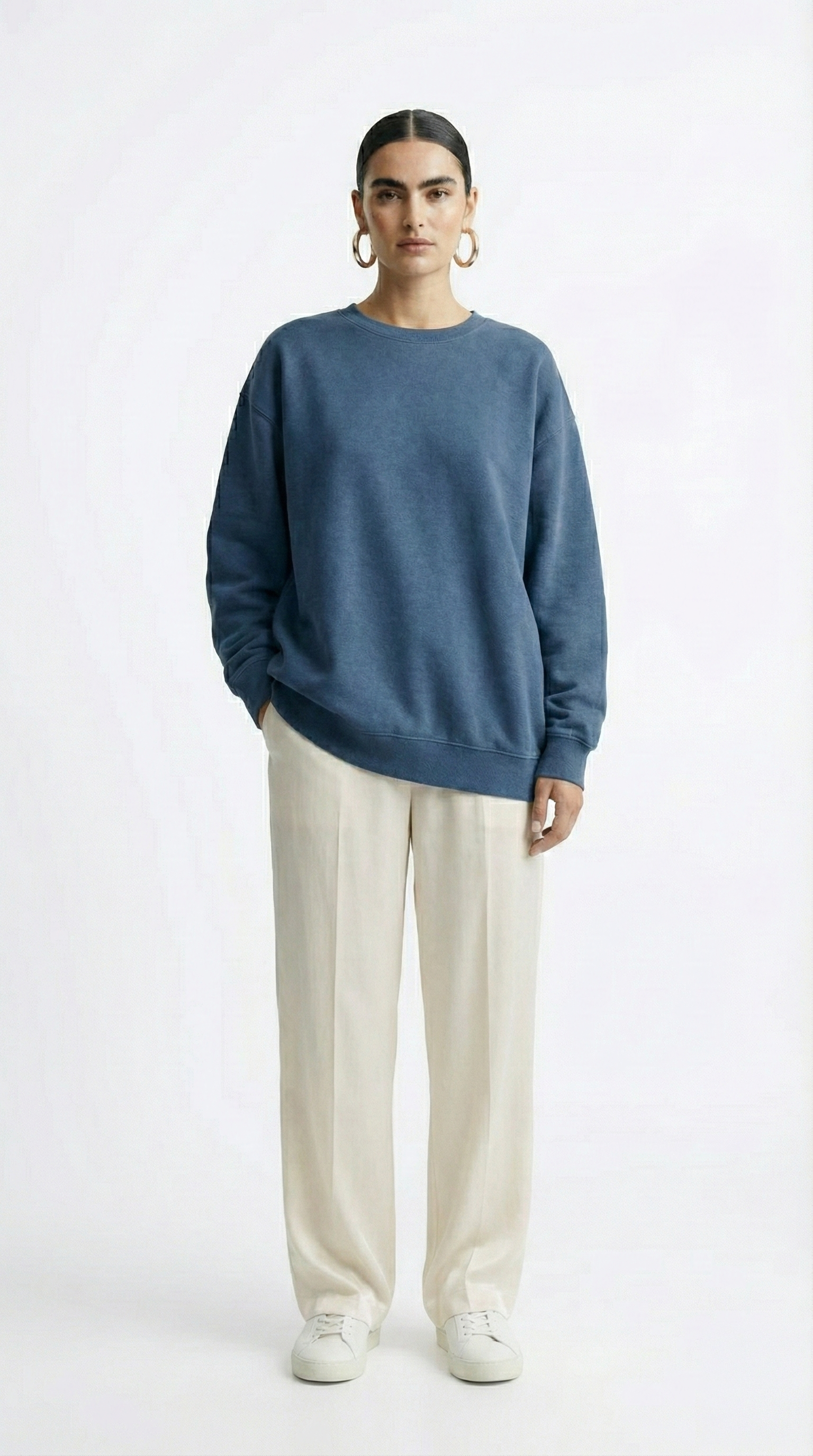 Unisex Essential Cotton-Blend Crewneck Sweatshirt