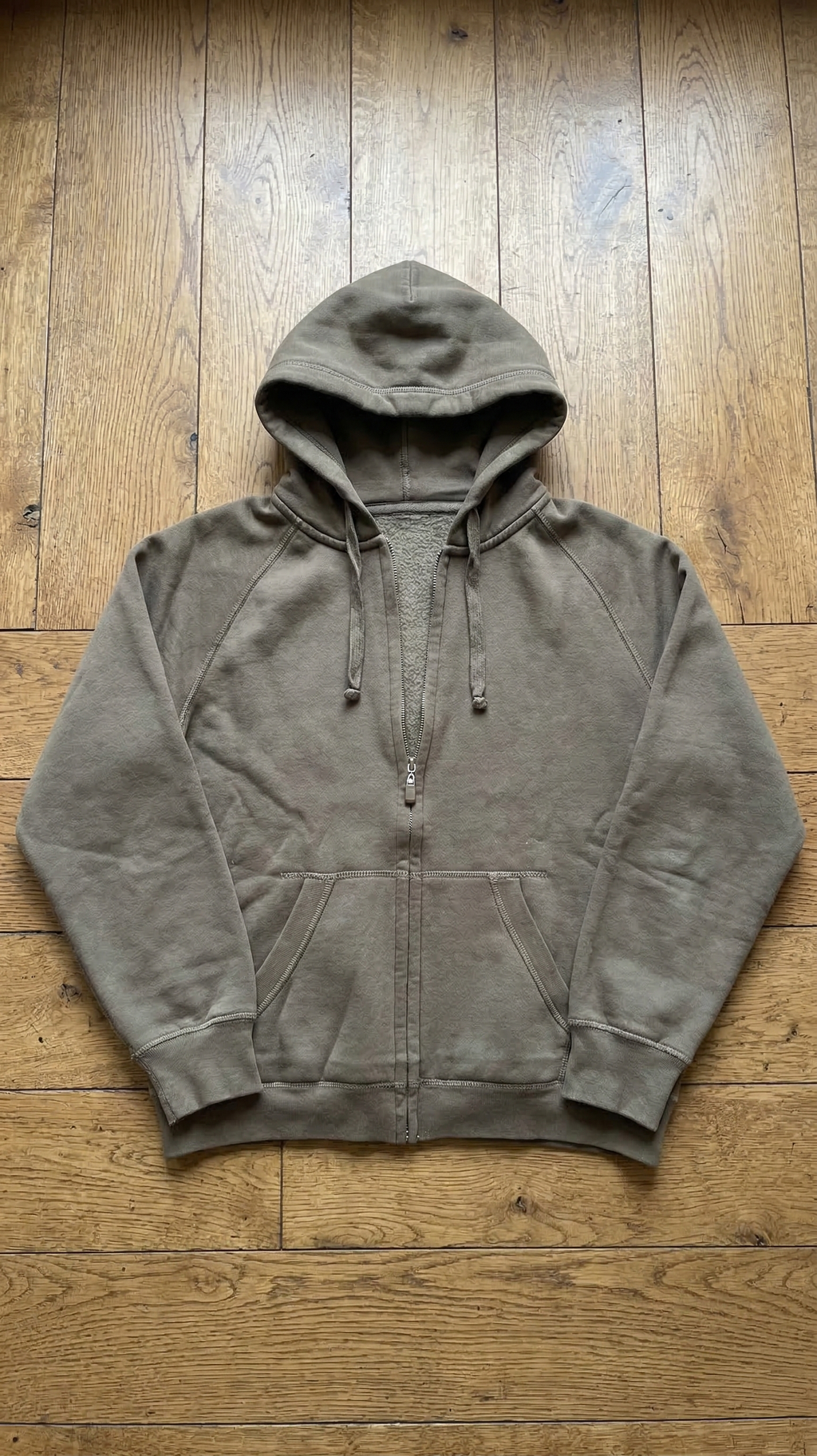 Mojave Oversized Zip Hoodie - Moss