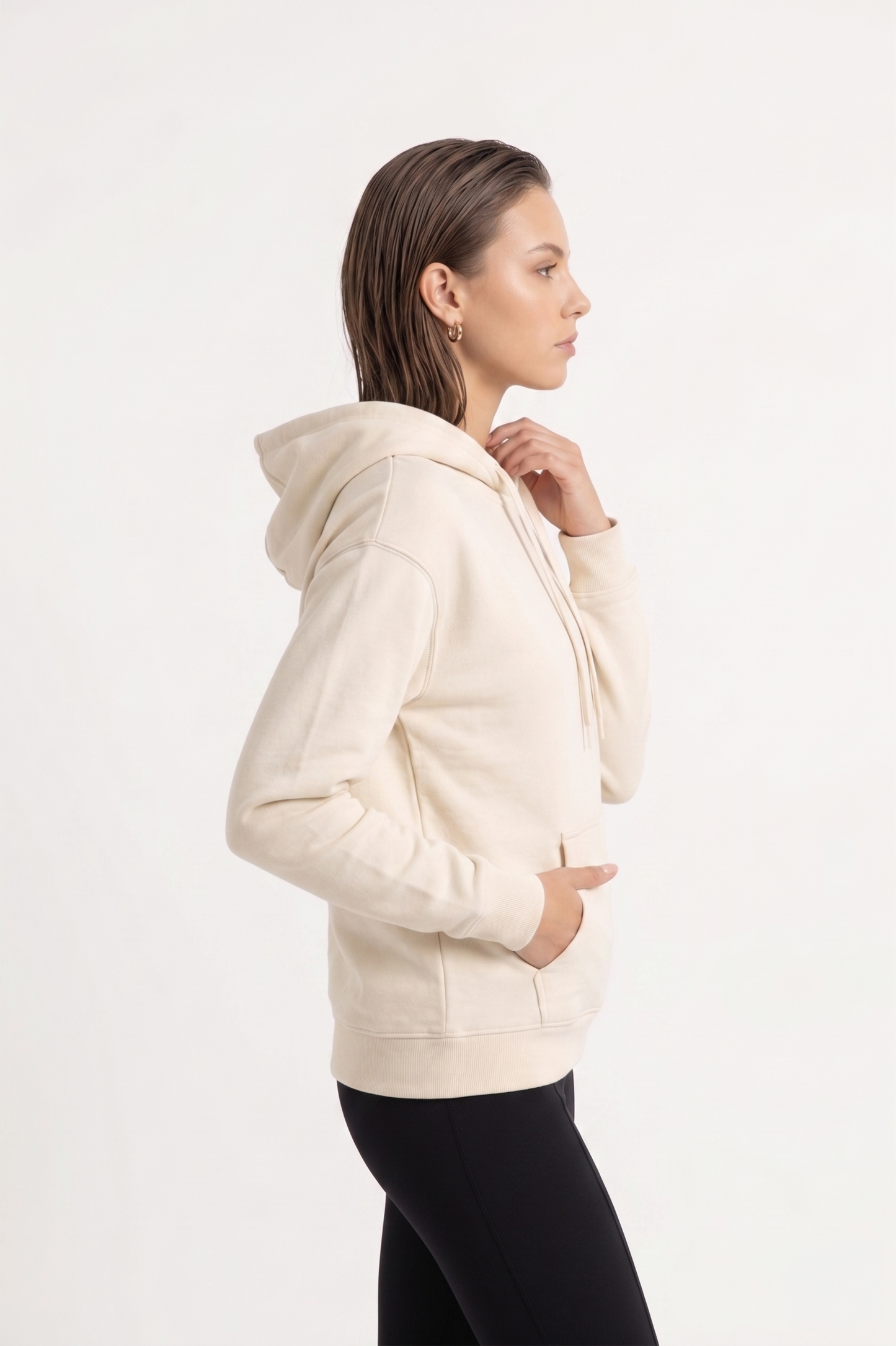 The Essential Off-Duty Pullover Hoodie - Coconut Cream