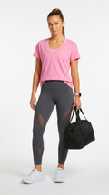 Everyday Effortless V-Neck Tee - 100% Cotton -Petal