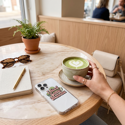 I Need Some Matcha | Clear Aesthetic iPhone® Case