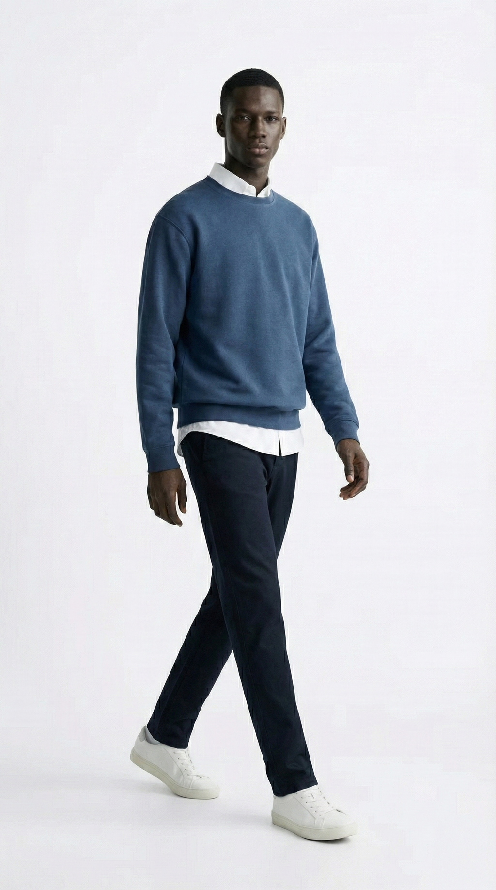 Unisex Essential Cotton-Blend Crewneck Sweatshirt