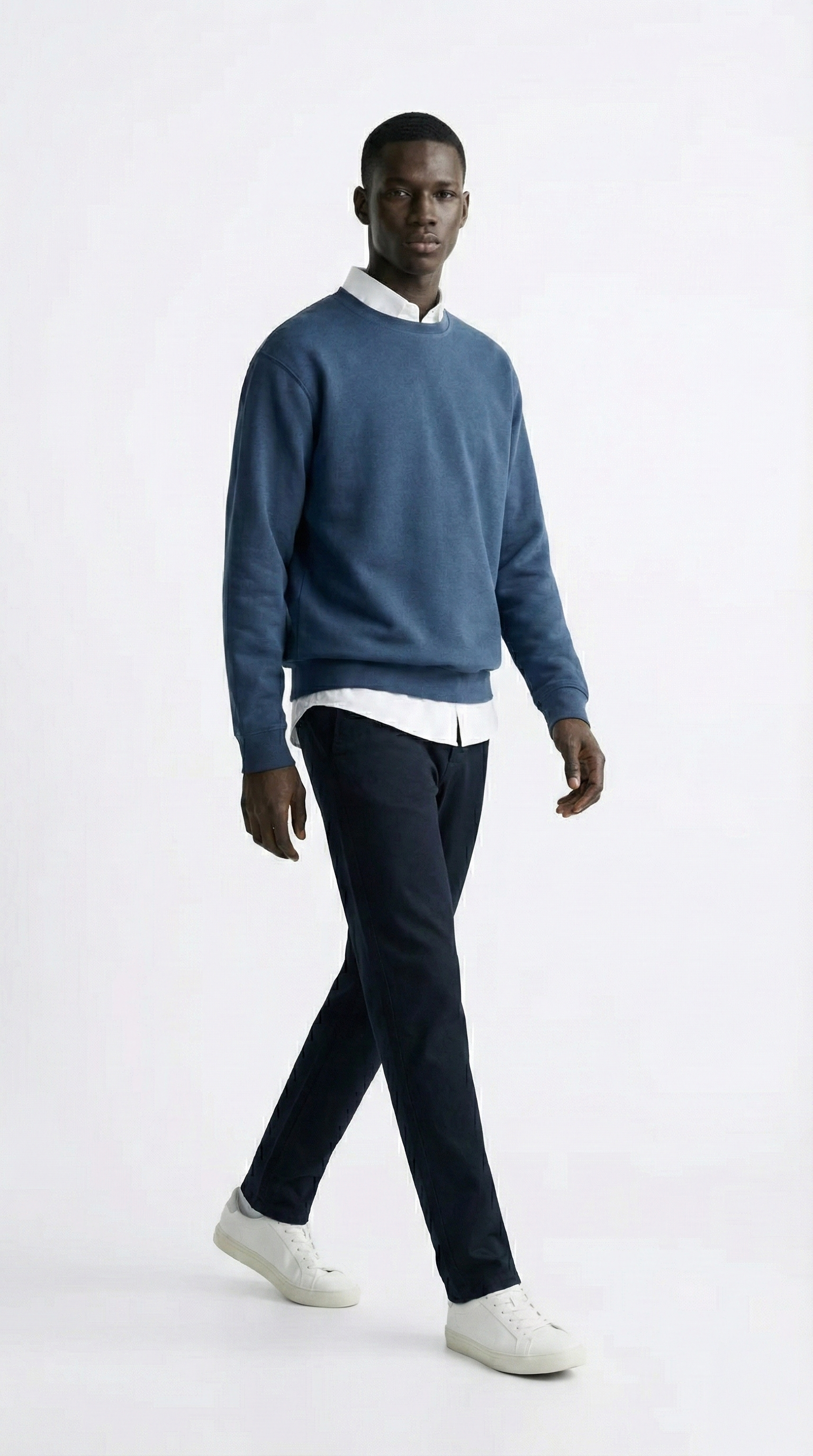 Unisex Essential Cotton-Blend Crewneck Sweatshirt