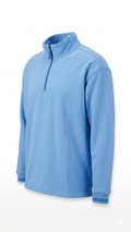 Lifestyle Inspiration Blue 1/4 Zip Sweatshirt Pullover Size Large Cotton Blend L
