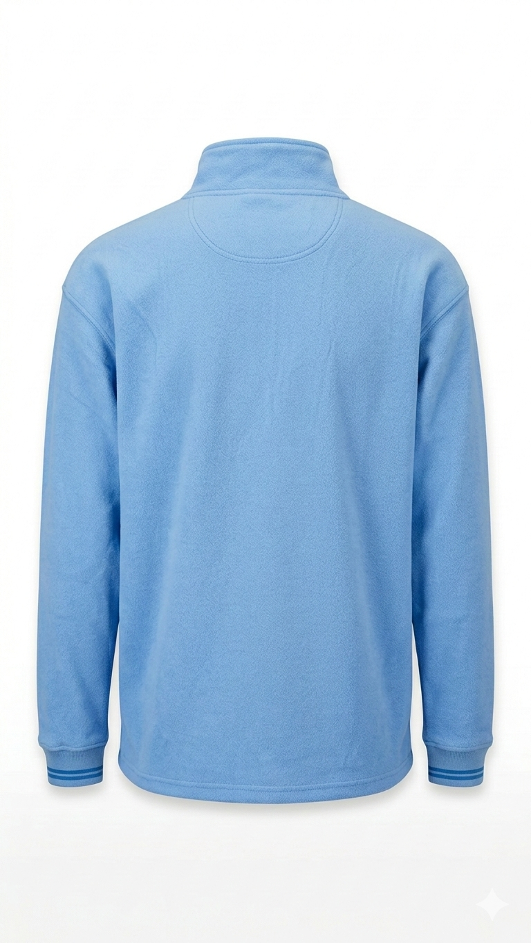 Lifestyle Inspiration Blue 1/4 Zip Sweatshirt Pullover Size Large Cotton Blend L