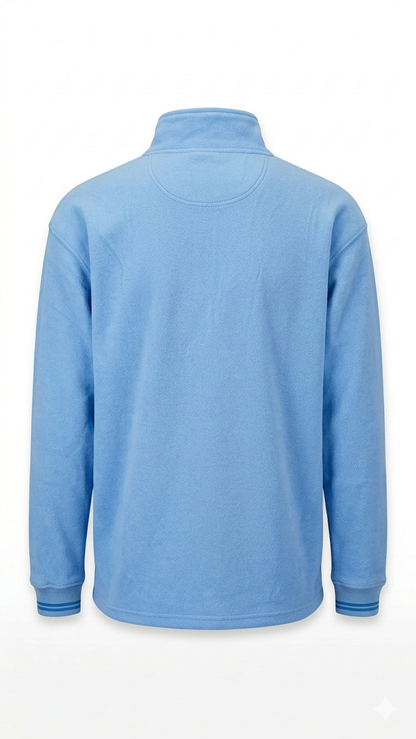Lifestyle Inspiration Blue 1/4 Zip Sweatshirt Pullover Size Large Cotton Blend L