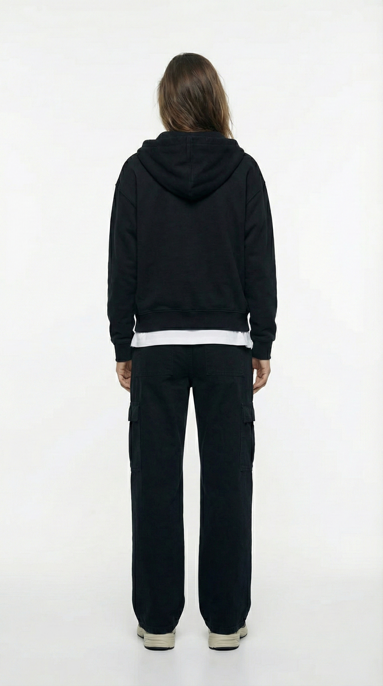 Unisex The Summit Oversized Half-Zip Hoodie | Jet Black