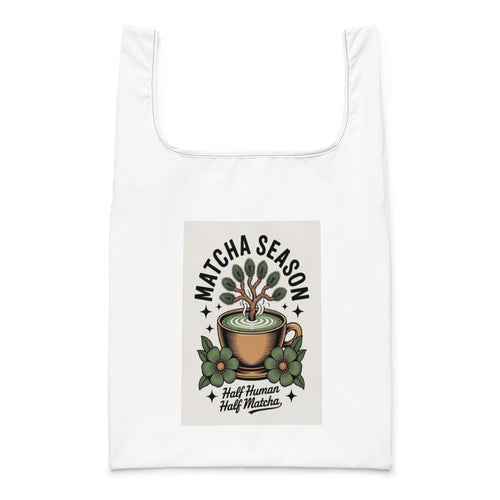 "Matcha Season" Eco-Friendly Shopping Tote