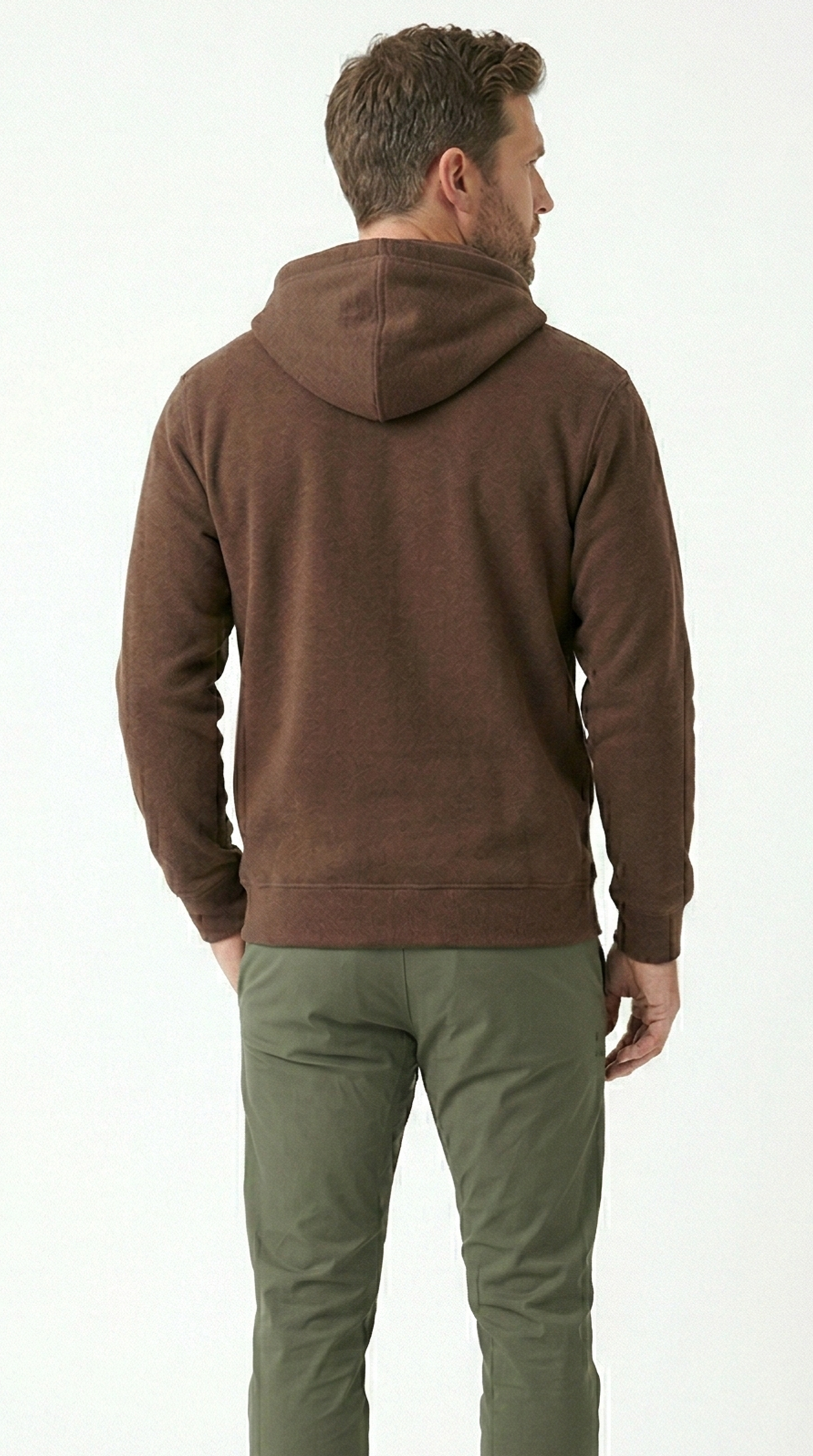 Unisex The Summit Oversized Half-Zip Hoodie | Cocoa