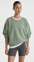 Sage Green Oversized Crewneck Sweatshirt