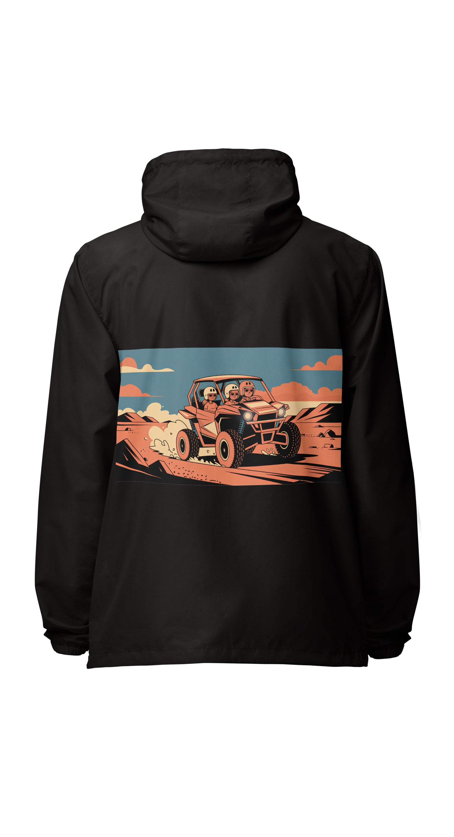 Unisex Packable Water-Resistant Windbreaker Jacket